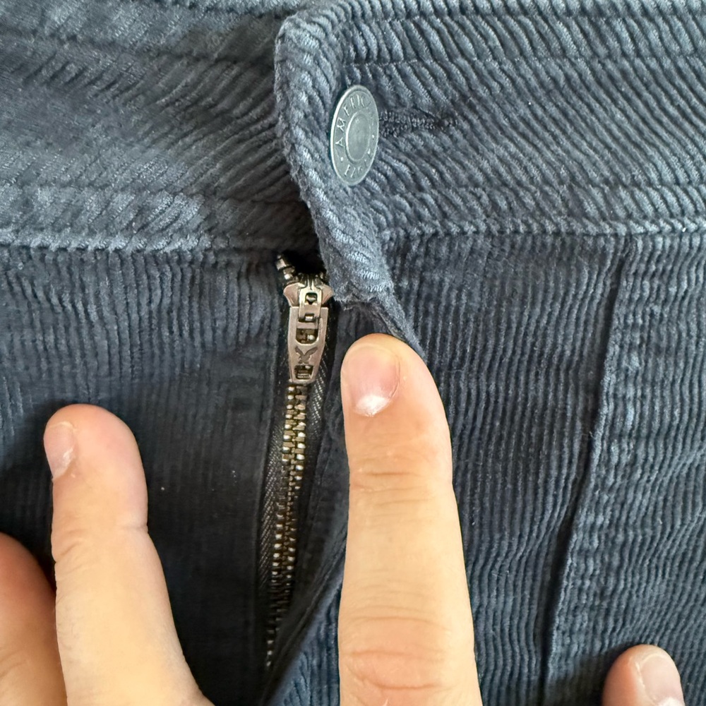 American Eagle Outfitters Dark Gray Corduroy Skirt - Picture 2 of 5